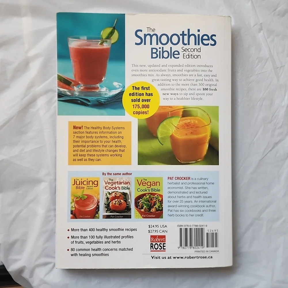 The Smoothies Bible Book Second Edition by Pat Crocker